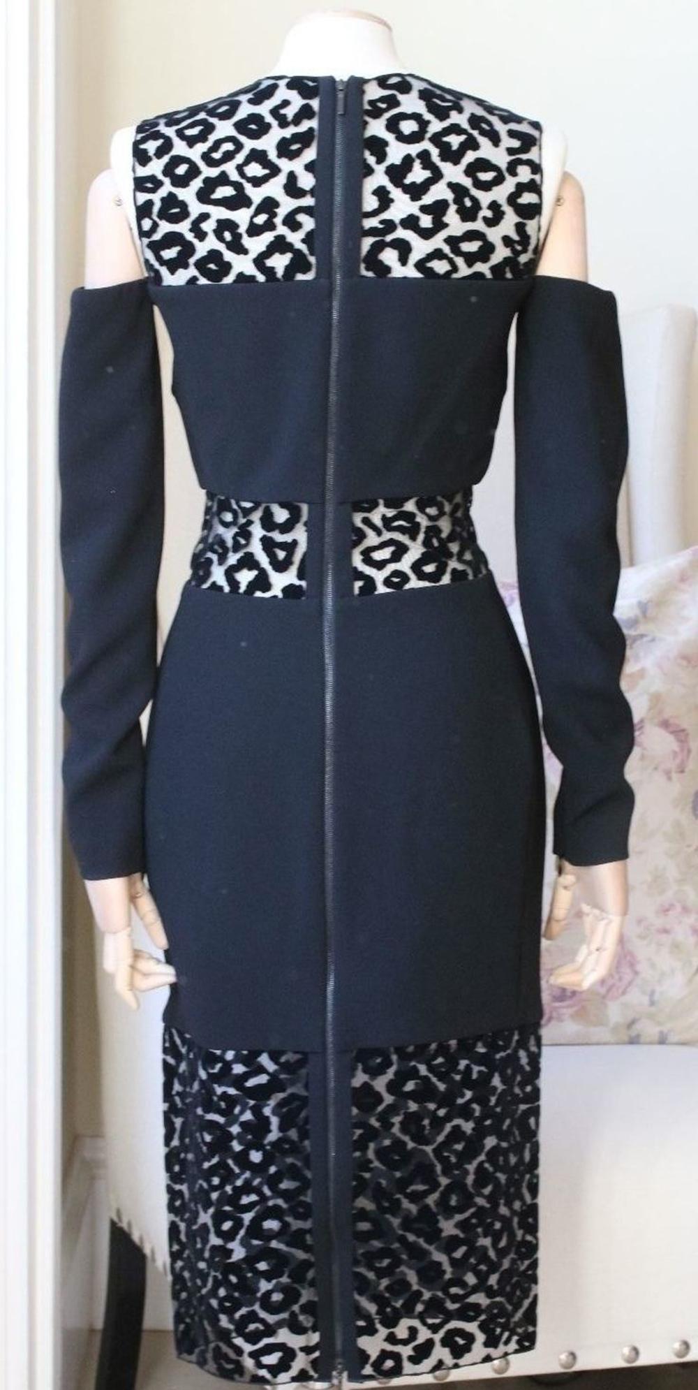 Women's Mugler Cady Leopard-Print Velour Dress 