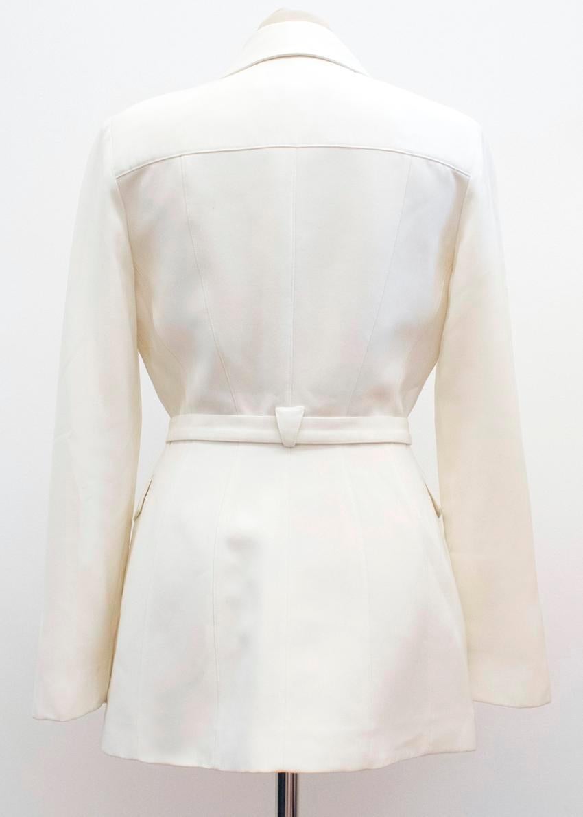 Mugler Cream Jacket Size S In Good Condition For Sale In London, GB