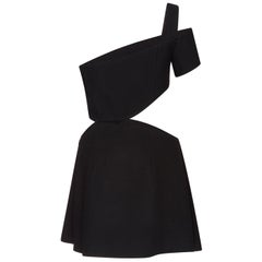 Mugler Cut Out One-Shoulder Mini Dress 
