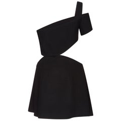 Mugler Cut Out One-Shoulder Mini Dress