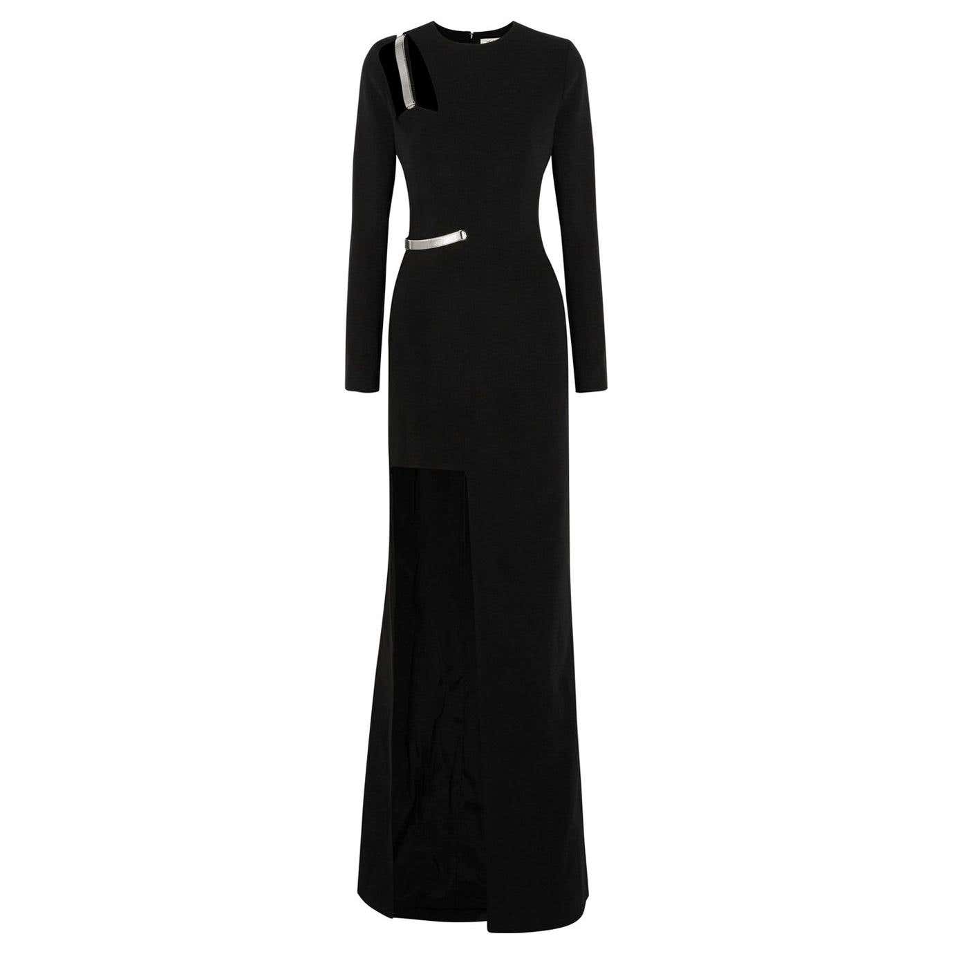 Mugler Embellished Cutout Stretch-Cady Gown For Sale at 1stDibs | david ...