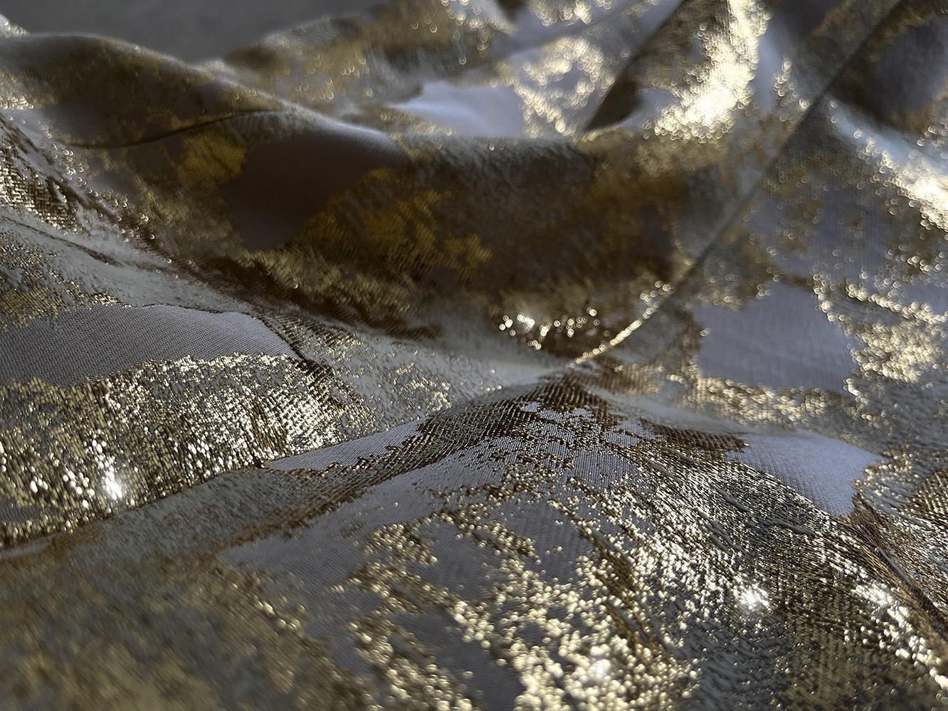 Donna MUGLER Ensemble Giacca Abito Metallizzato Oro Gonna in vendita