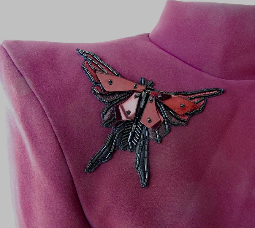Mugler Entrance Maker Butterfly Gown w/ Open Back (robe papillon à dos ouvert)  Nouveau ! Neuf - En vente à Los Angeles, CA