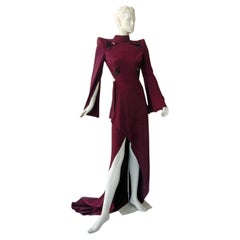 Mugler Entrance Maker Butterfly Structural Gown w/ Open Back