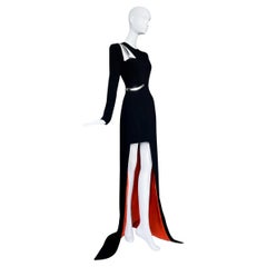 Mugler Abendkleid SS 2015 Laufstegkleid
