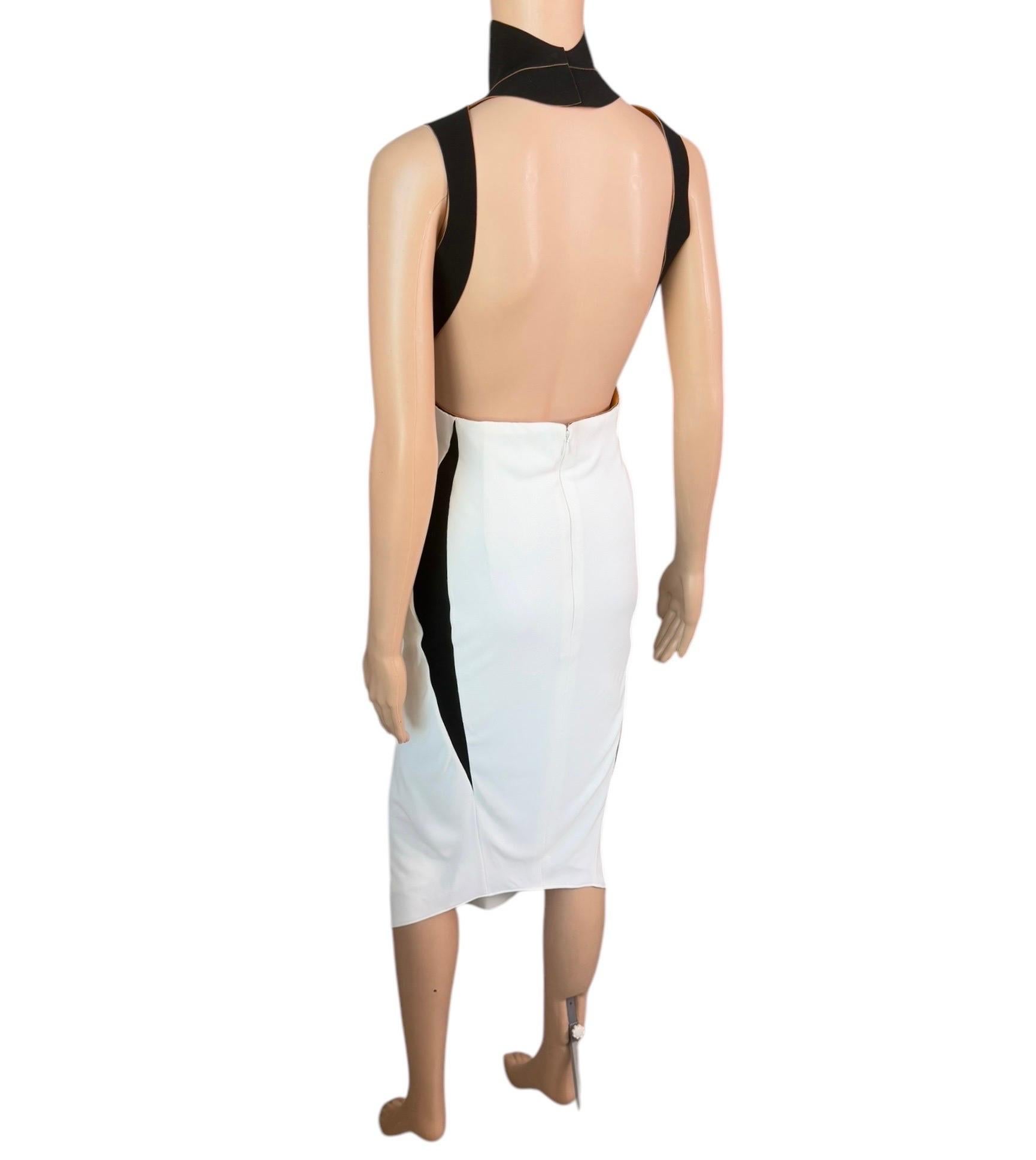 Mugler F/W 2012 Runway Cutout Bustier Backless Midi Dress For Sale 7