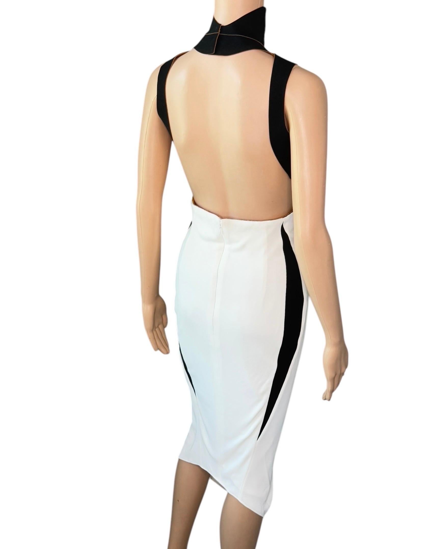 Mugler F/W 2012 Runway Cutout Bustier Backless Midi Dress For Sale 9