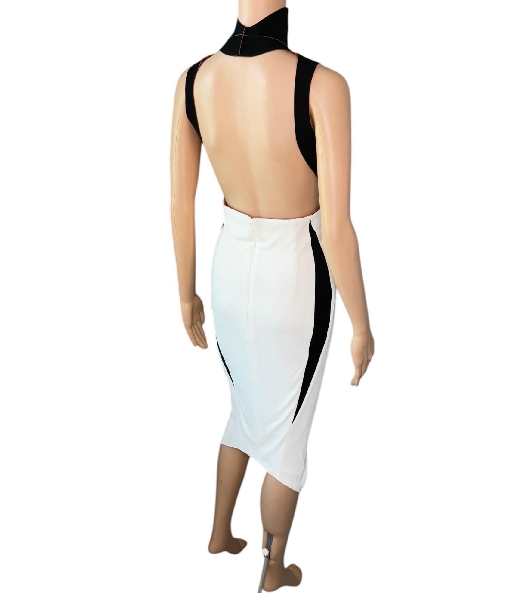 Mugler F/W 2012 Runway Cutout Bustier Backless Midi Dress For Sale 11