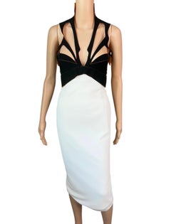 Mugler F/W 2012 Runway Cutout Bustier Backless Midi Dress