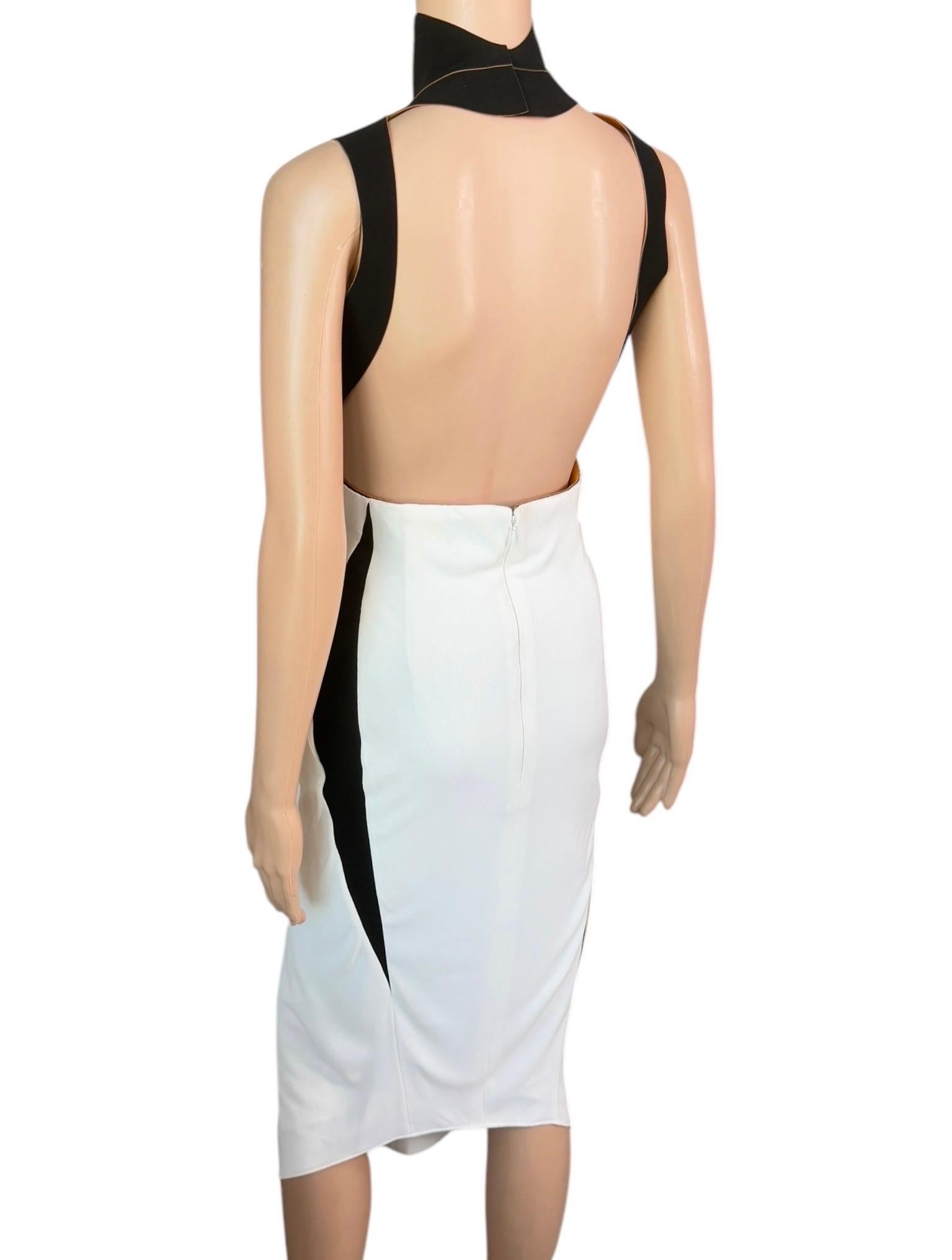 Mugler F/W 2012 Runway Cutout Bustier Backless Midi Dress For Sale 1
