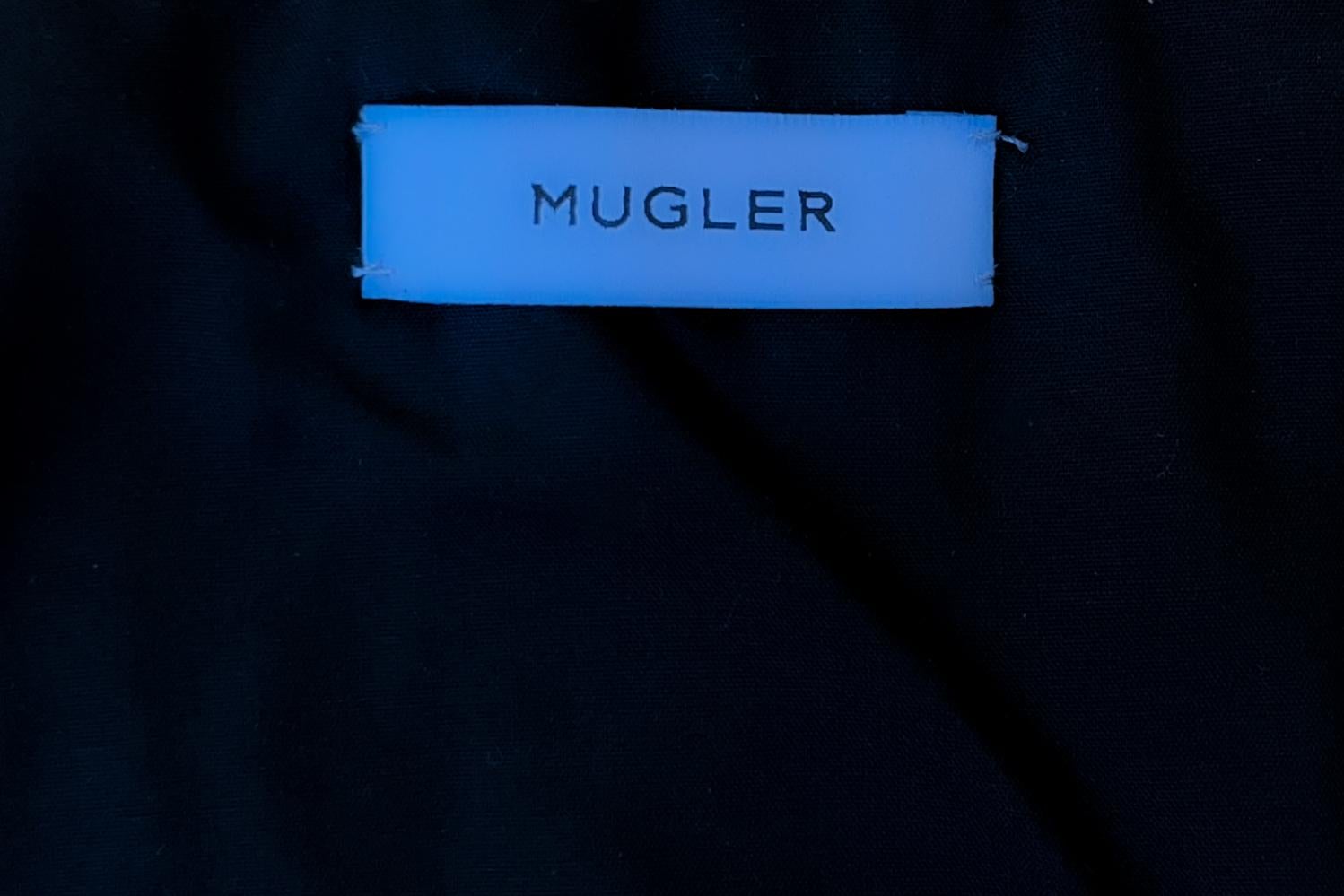 MUGLER FW 2023 Runway Black Lace Corset For Sale 6