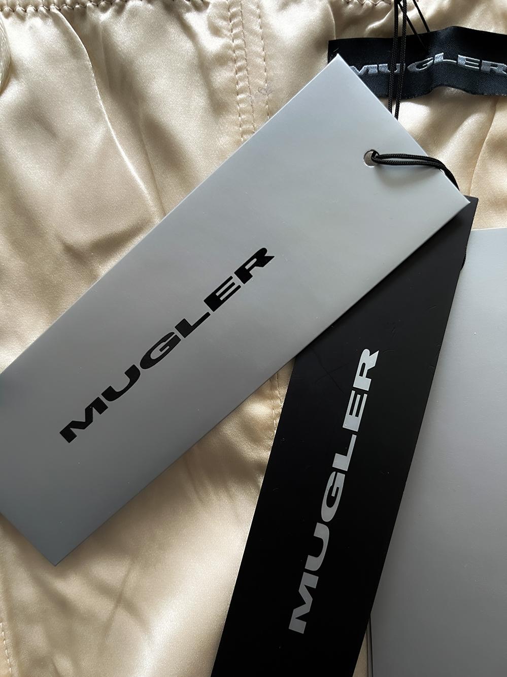 MUGLER - Corsage sculptural en métal doré en vente 7