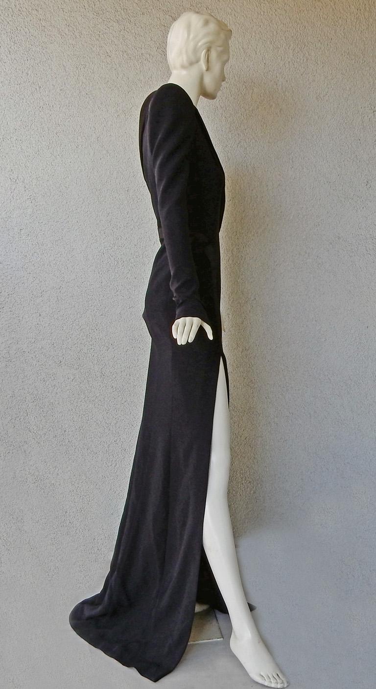 Mugler Iconic Sleek & Chic Tux Dress Gown Wow! NWT!