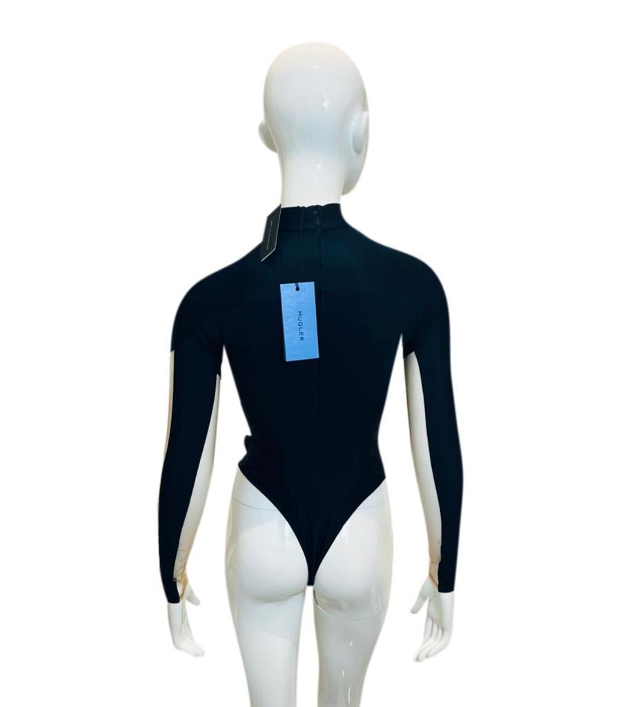 Mugler Illusion Neckline Bodysuit In New Condition In London, GB