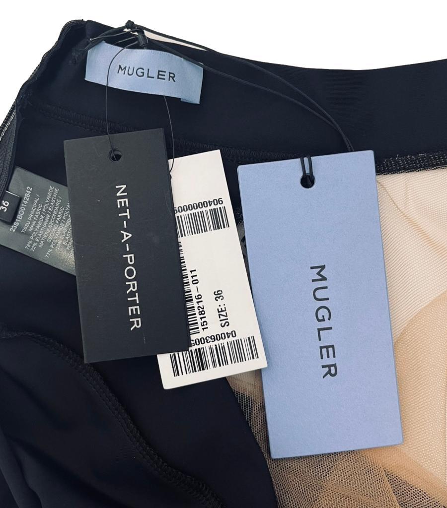 Mugler Illusion Neckline Bodysuit 3