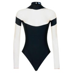 Mugler Illusion Neckline Bodysuit