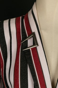 Mugler Jeans Jacket with Stripes