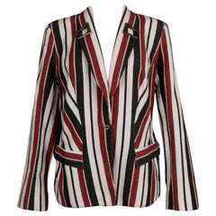 Vintage Mugler Jeans Jacket with Stripes