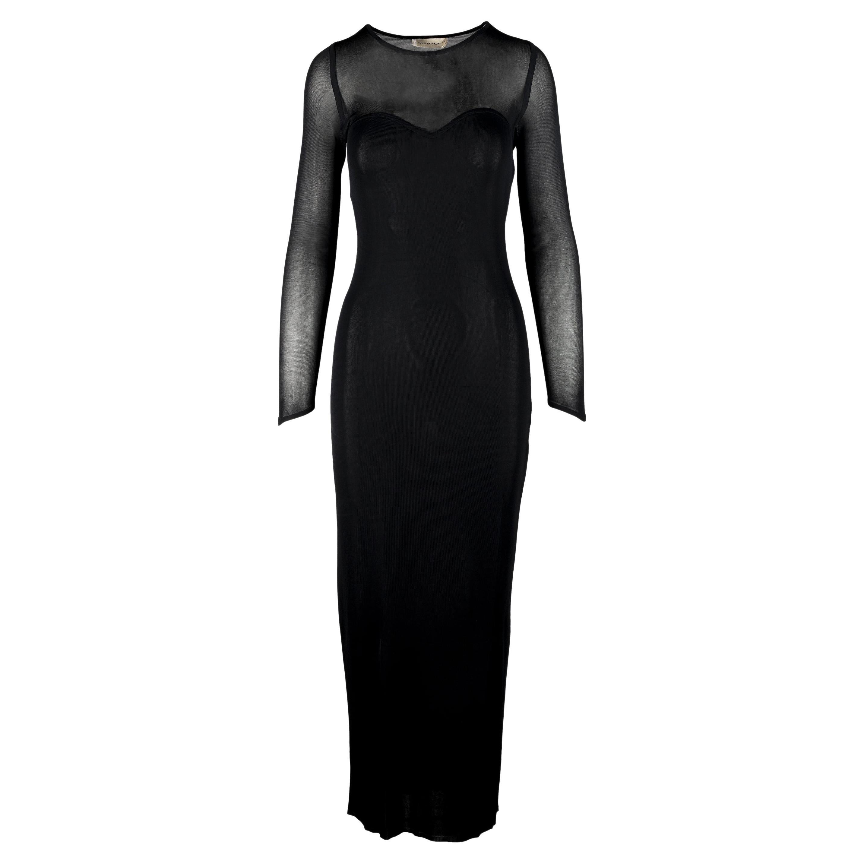 Mugler Mesh Long Dress - '90s For Sale