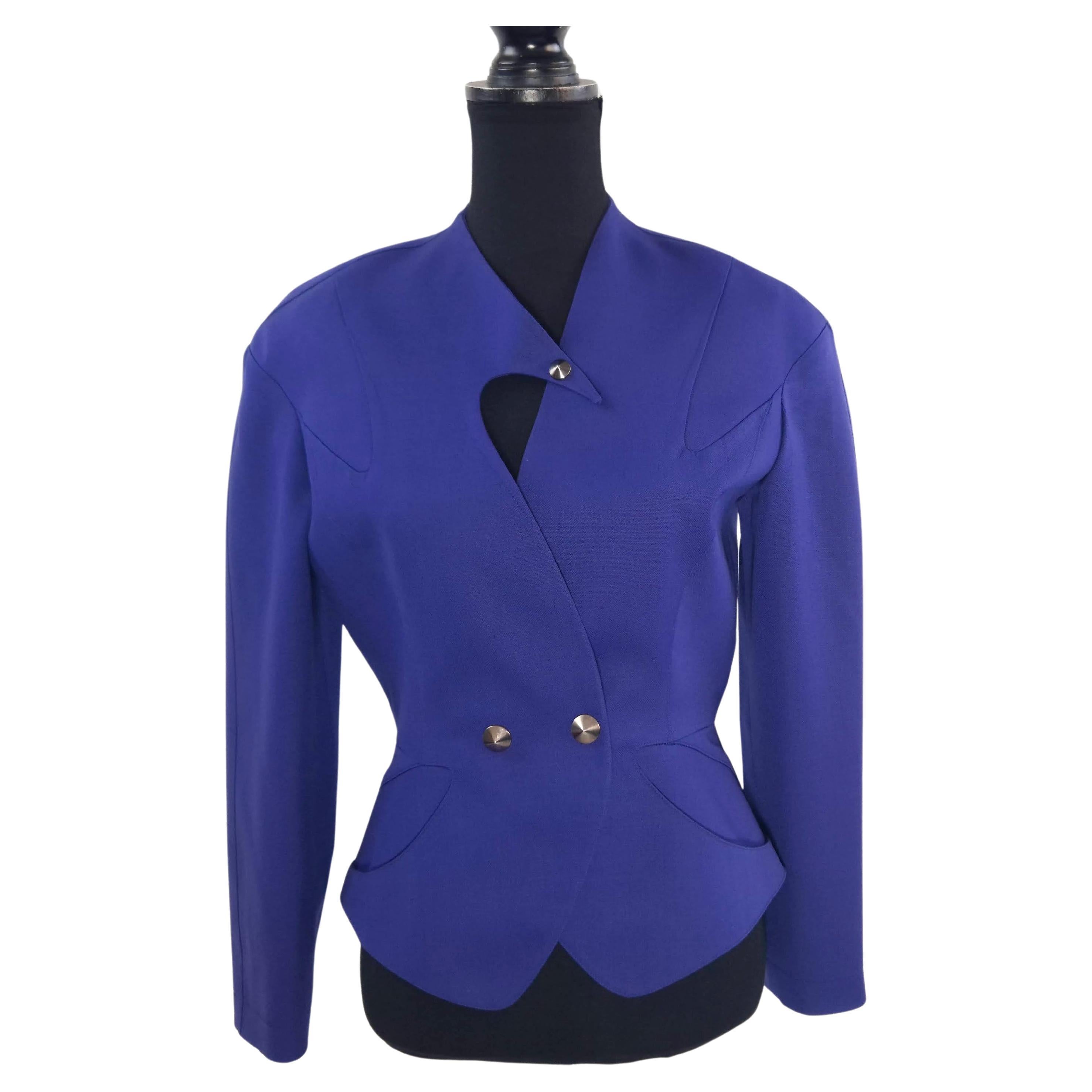 Mugler par Thierry Mugler purple short jacket, vintage 1990s