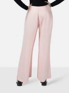 Mugler Pink Wide Leg Side Zip Trousers Size M