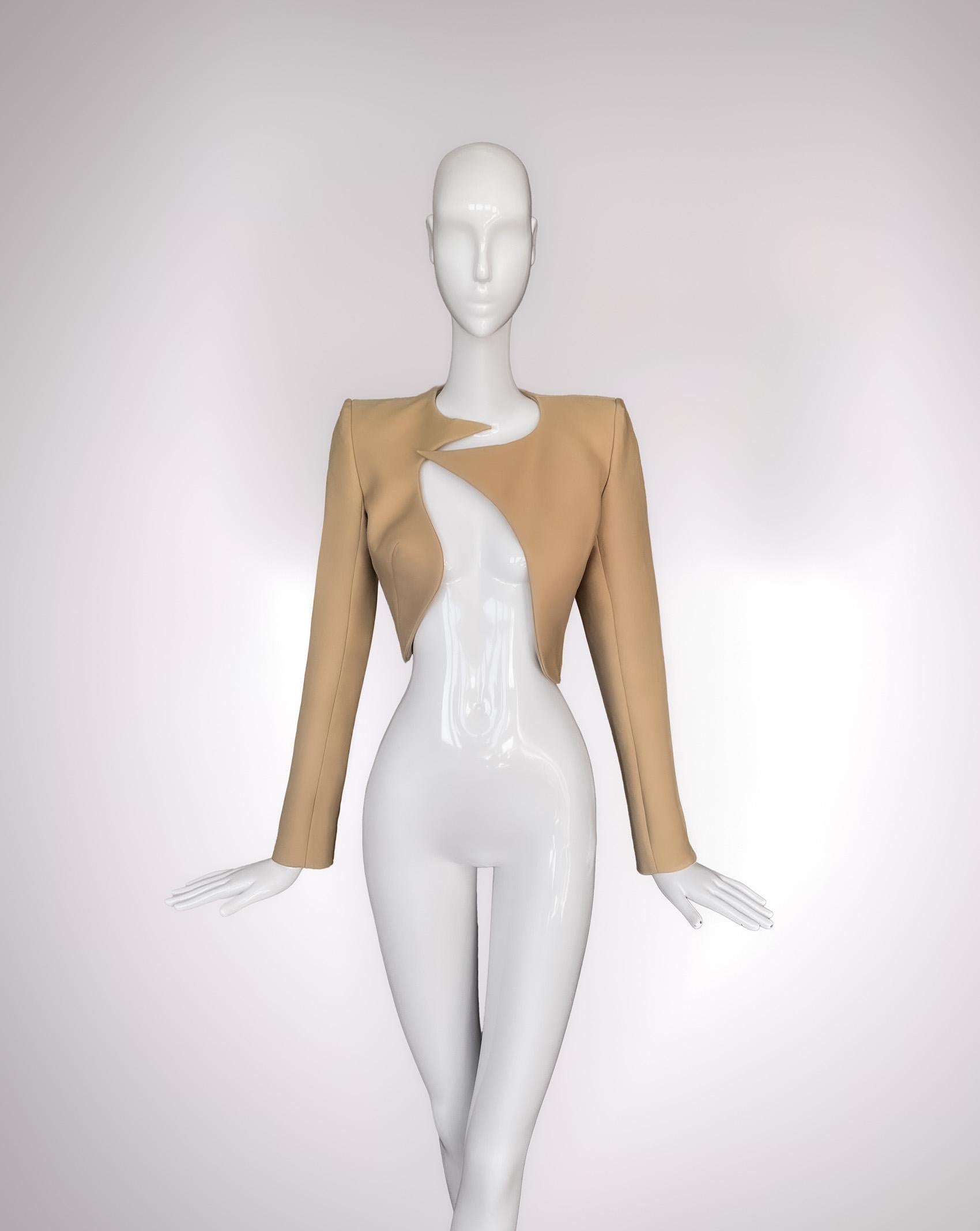 Donna MUGLER Giacca cropped con bolero scultoreo SS 2012 in vendita