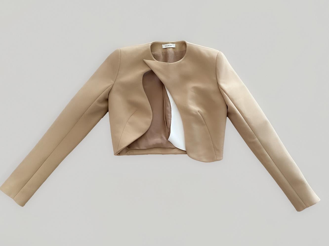 MUGLER Giacca cropped con bolero scultoreo SS 2012 in vendita 2