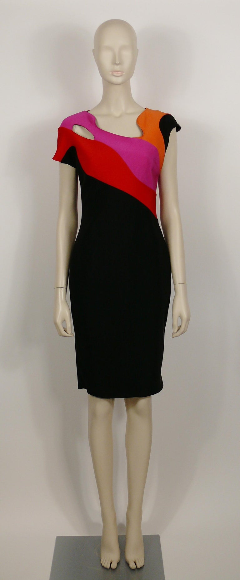 black and rainbow dress Iris Black Iridescent Sequin Maxi Dress – Frock and Frill main image 0