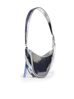 Mugler Silver Chrome Patent Spiral Curve 01 Bag