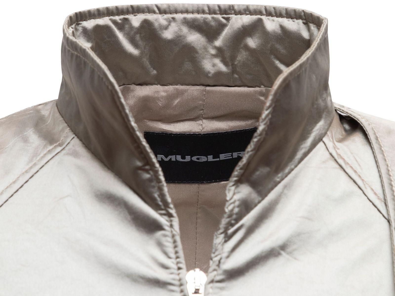 Mugler Silver Nylon Jacket 1