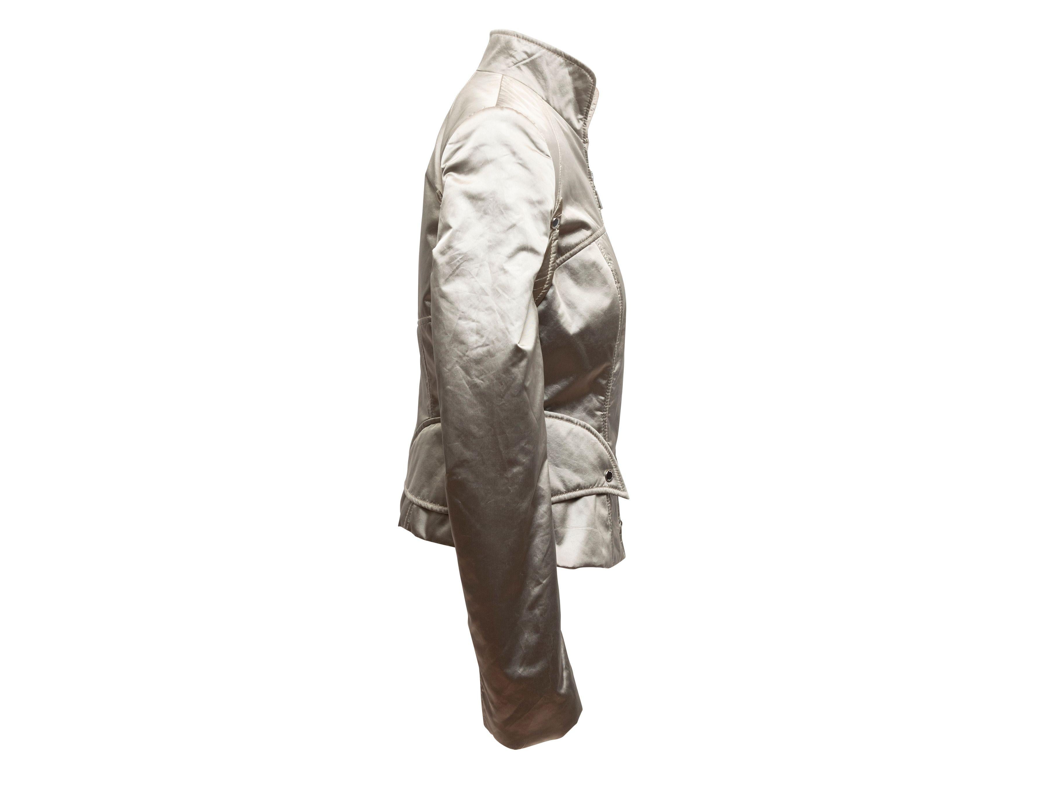 Mugler Silver Nylon Jacket 2