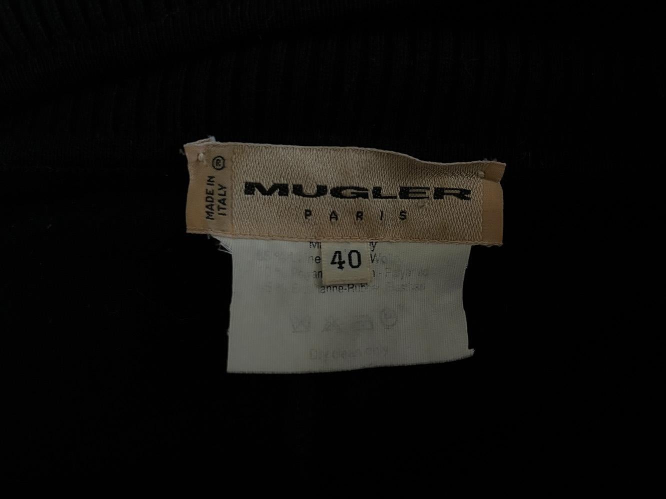 Mugler Spider Dress FW 2001 Black RTW Version For Sale 1