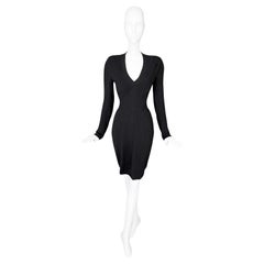 Mugler Spider Dress FW 2001 Schwarz RTW Version