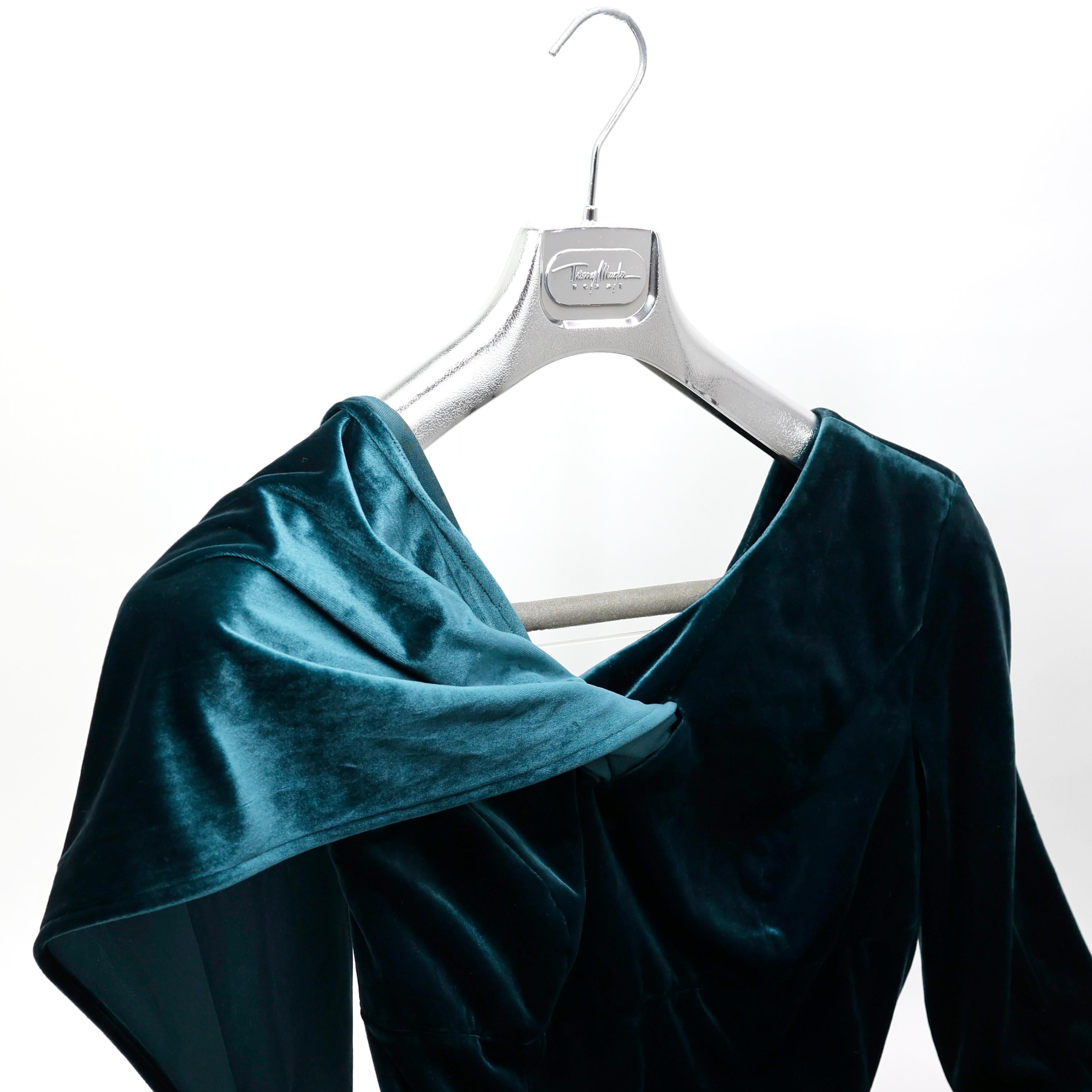 Women's Mugler Velvet Dress For Sale