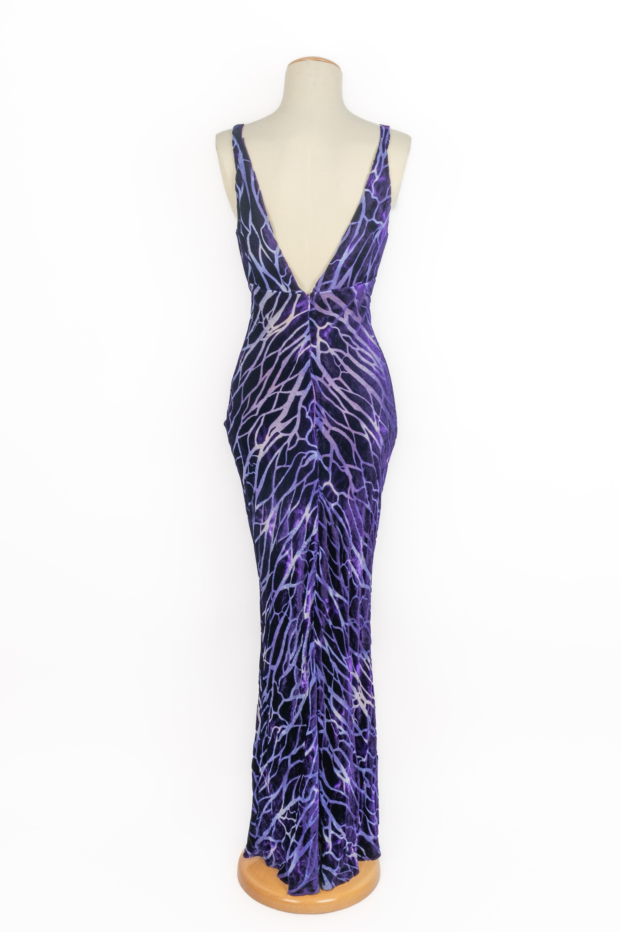 Mugler Samtkleid im Angebot 1