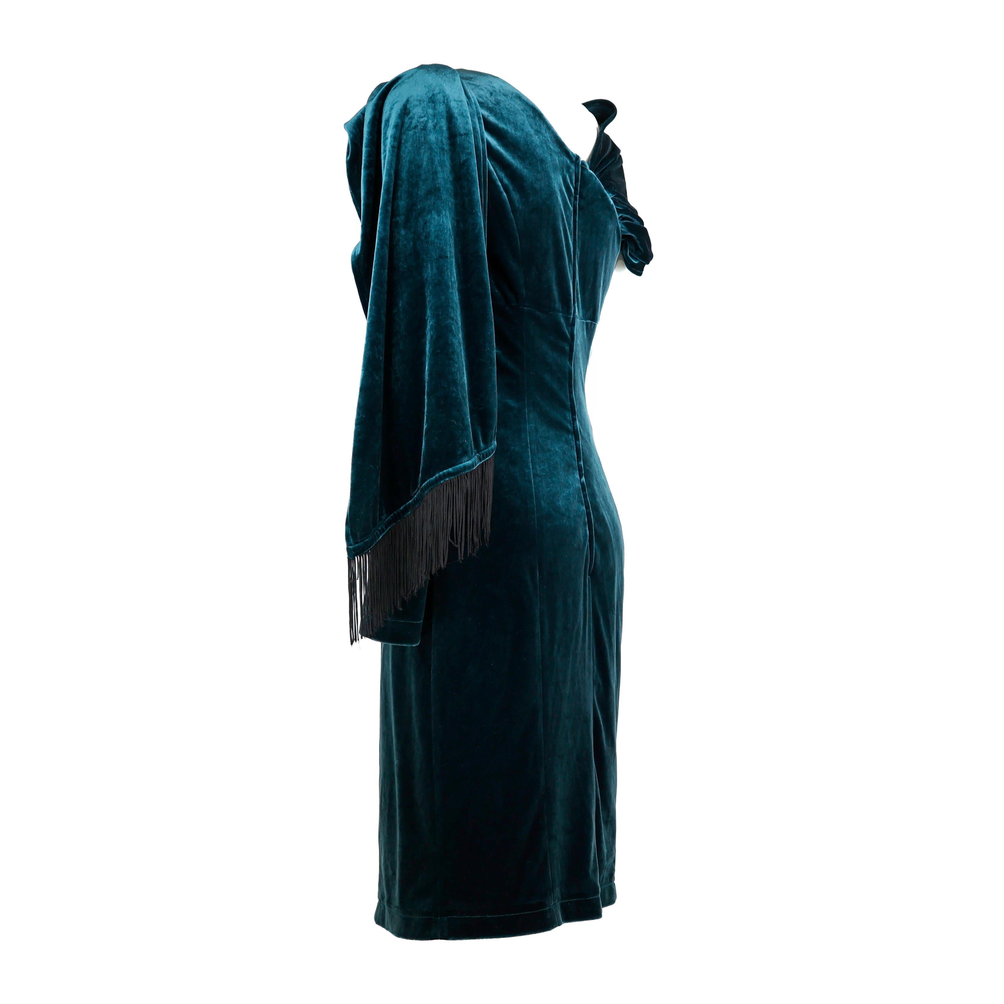 Mugler Velvet Dress For Sale 3