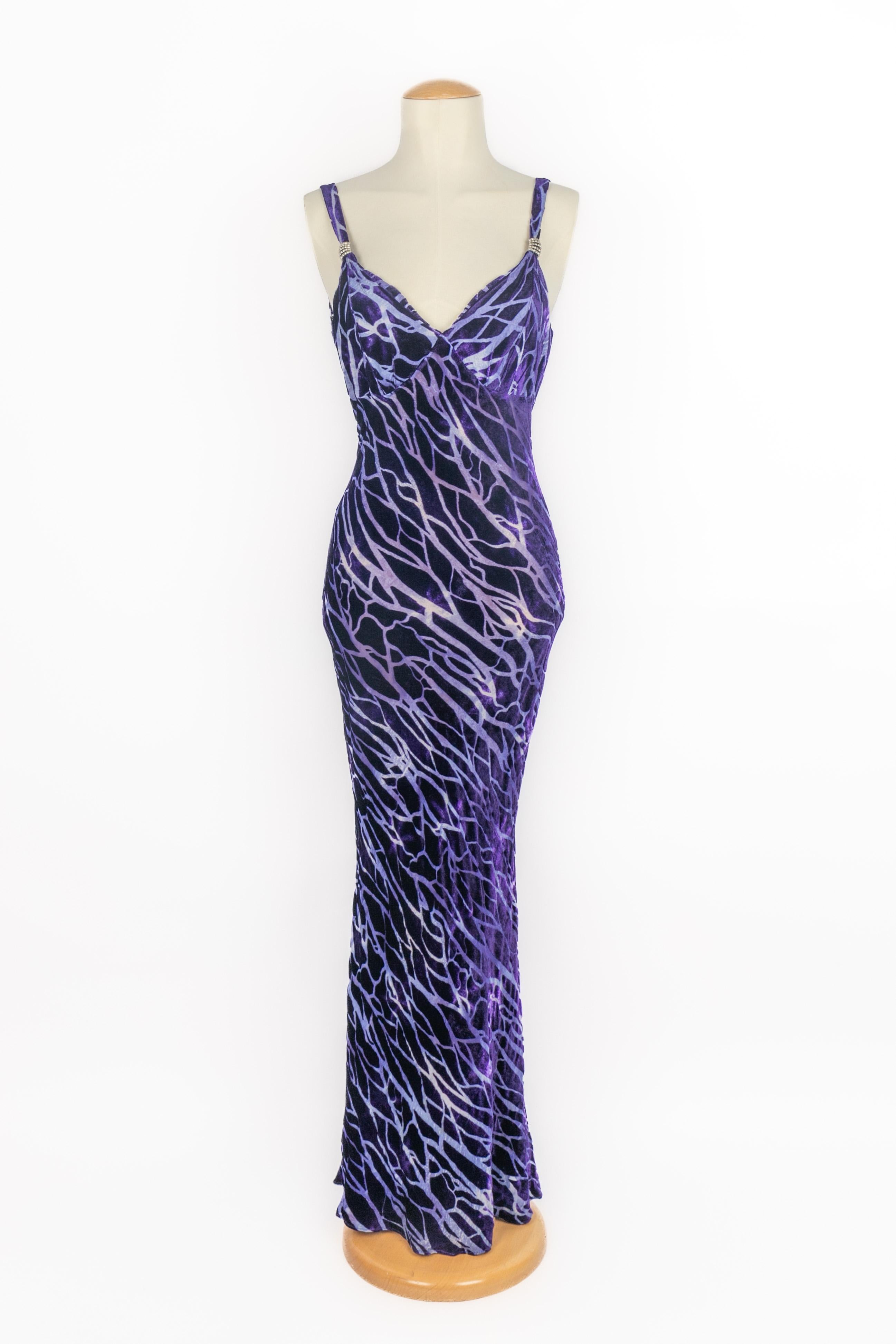 Mugler Samtkleid im Angebot