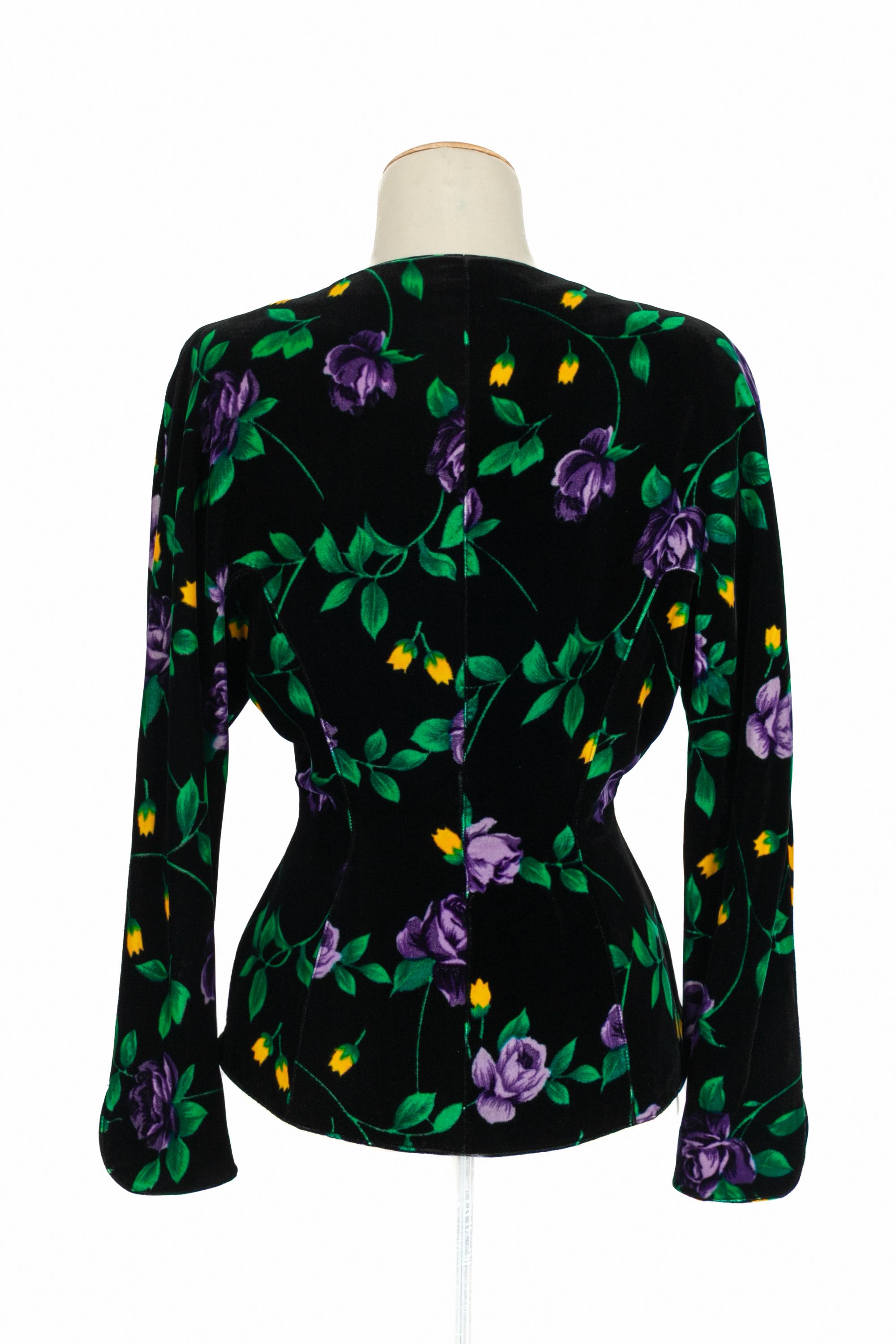 Chaqueta de terciopelo Mugler en Excelente estado para la venta en SAINT-OUEN-SUR-SEINE, FR