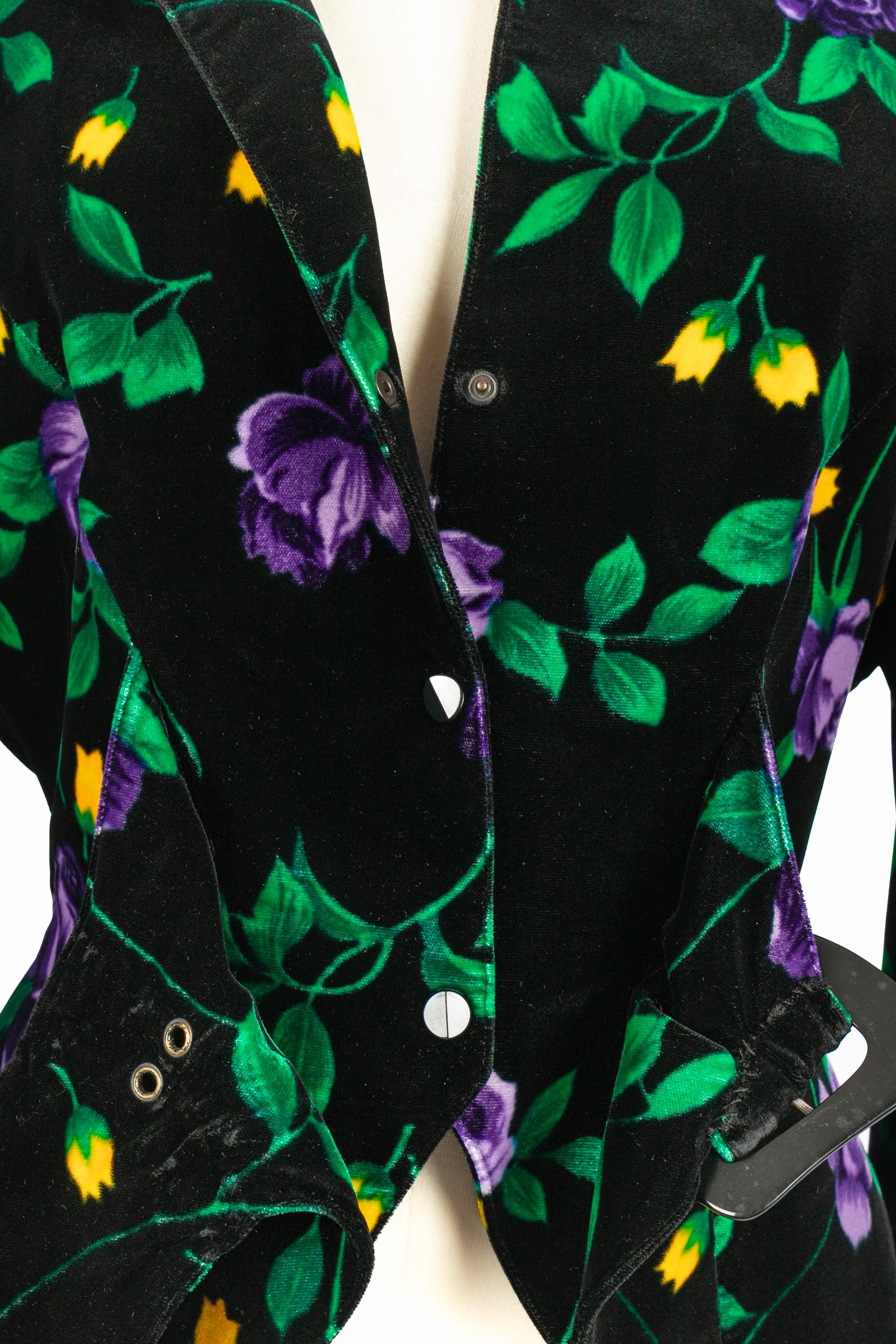 Chaqueta de terciopelo Mugler en venta 3
