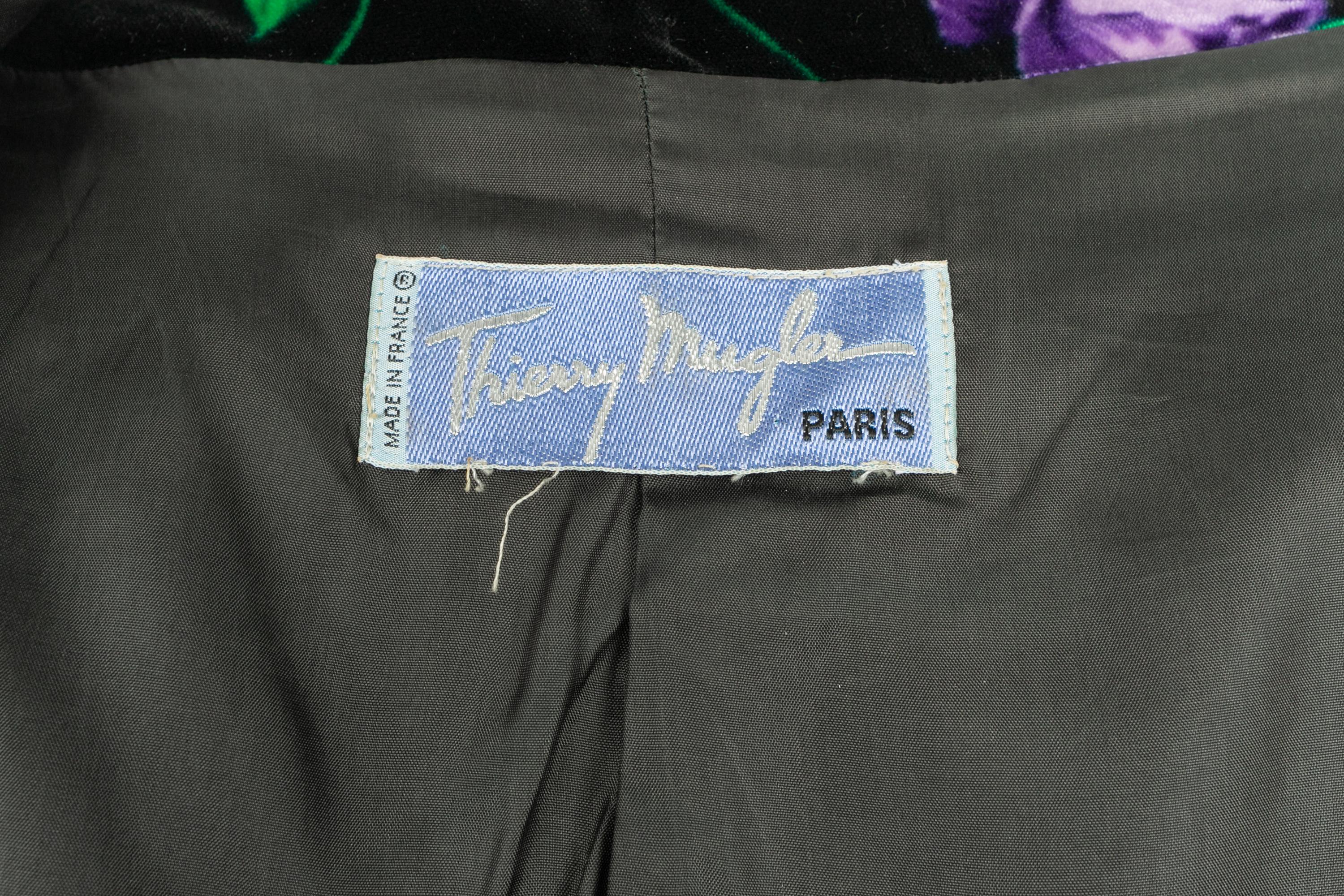 Chaqueta de terciopelo Mugler en venta 4