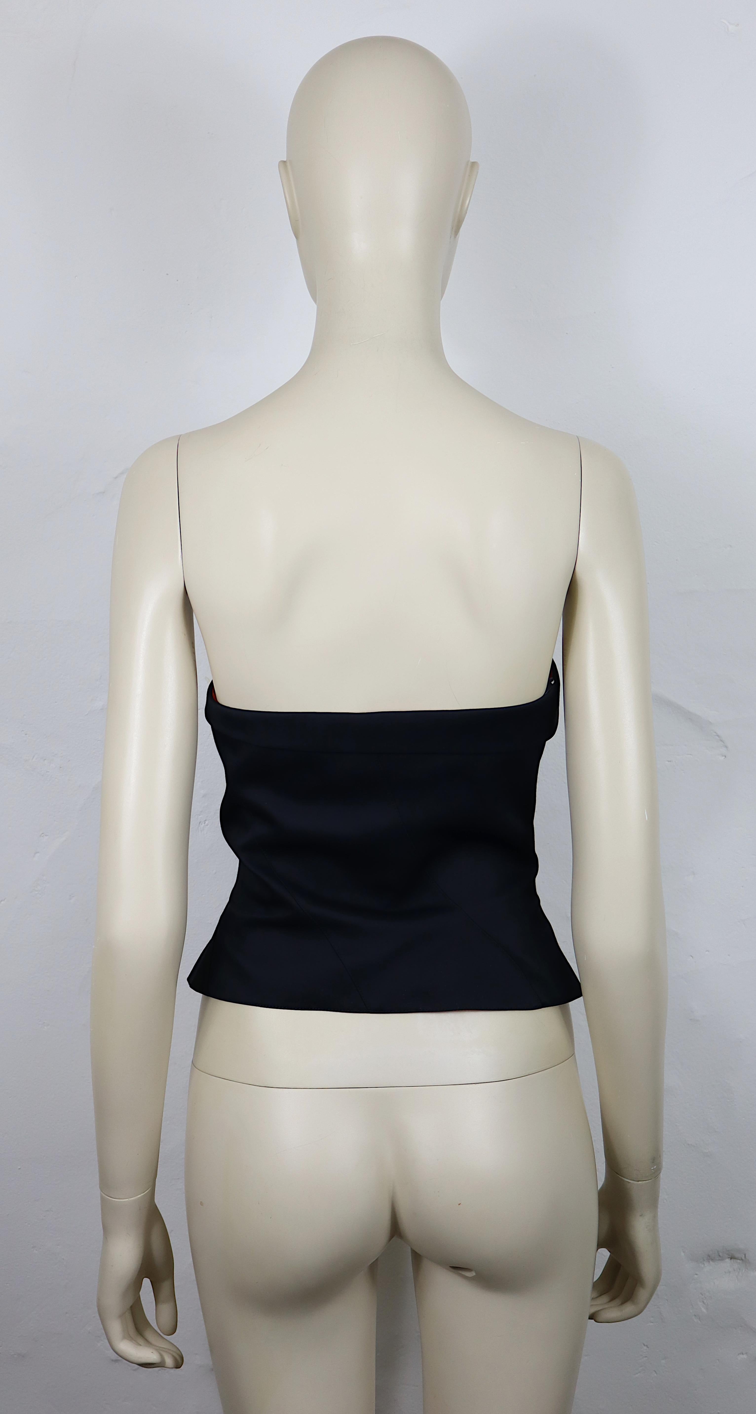 MUGLER Vintage Schwarzes Bustier-Korsett im Angebot 1