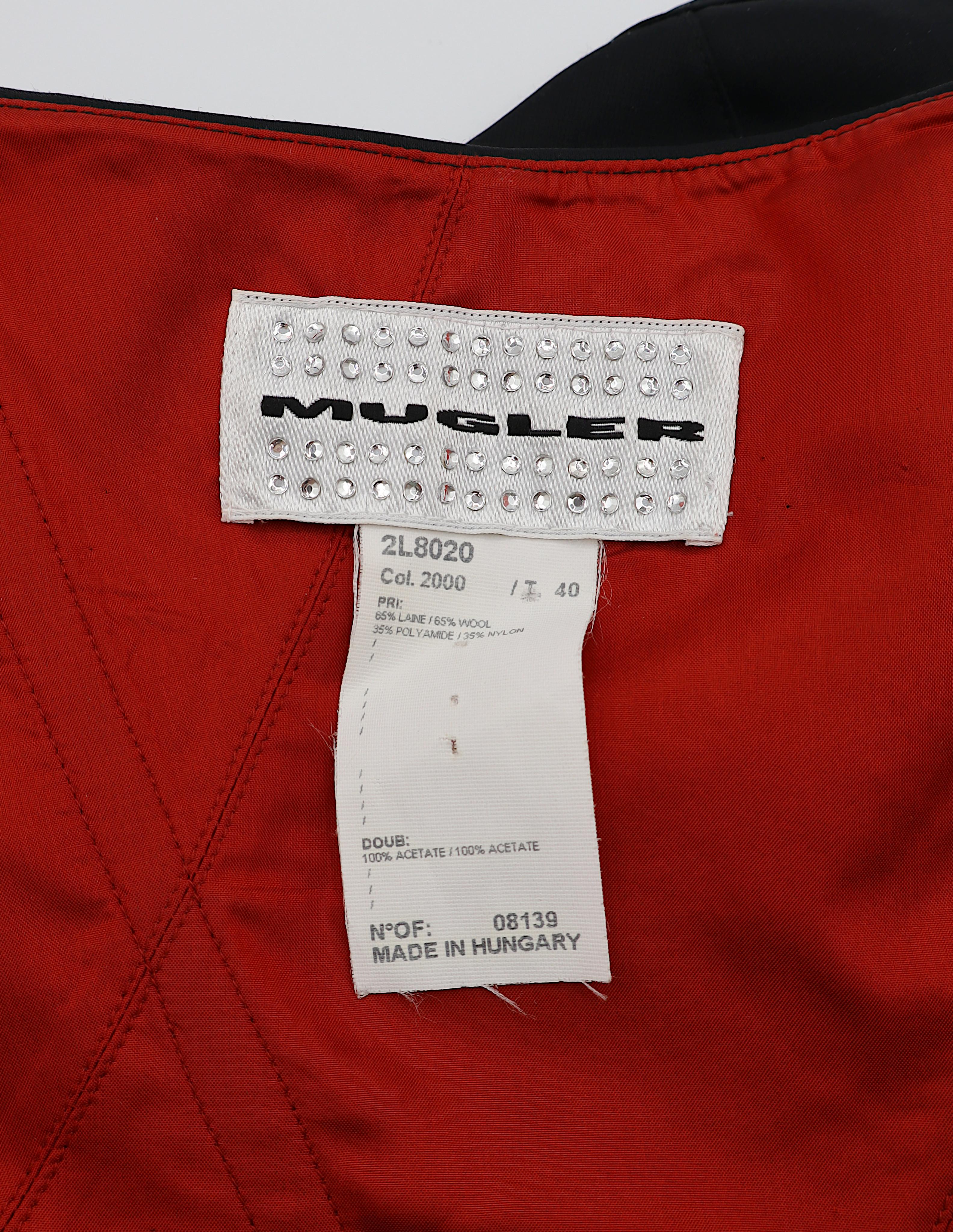 MUGLER Vintage Schwarzes Bustier-Korsett im Angebot 2
