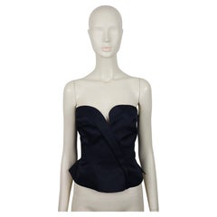 Corsetto bustier nero vintage di Mugler