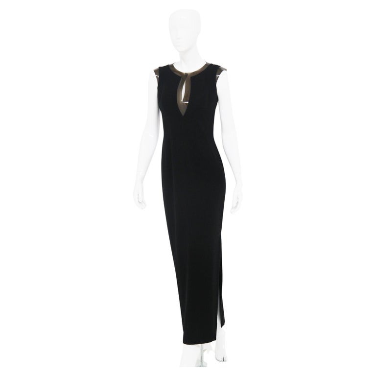 Mugler Vintage Long Cocktail Dress with Distinctive Neckline For Sale at 1stDibs | mugler dress long, mugler long dress Mugler Vintage Long Cocktail Dress with Distinctive Neckline For Sale at 1stDibs | mugler dress long, mugler long dress