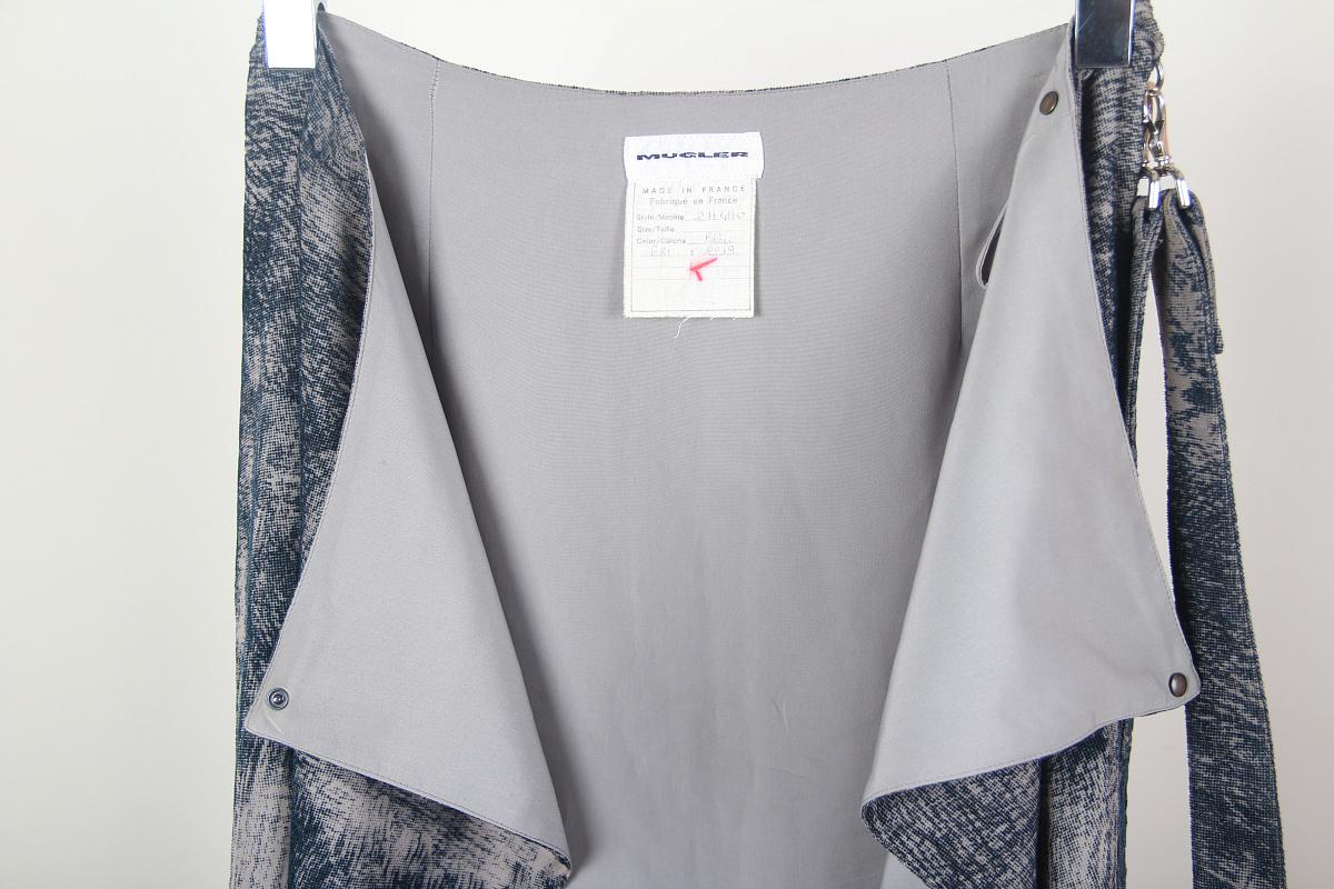 Women's Mugler Vintage Skirt Abstract Print For Sale