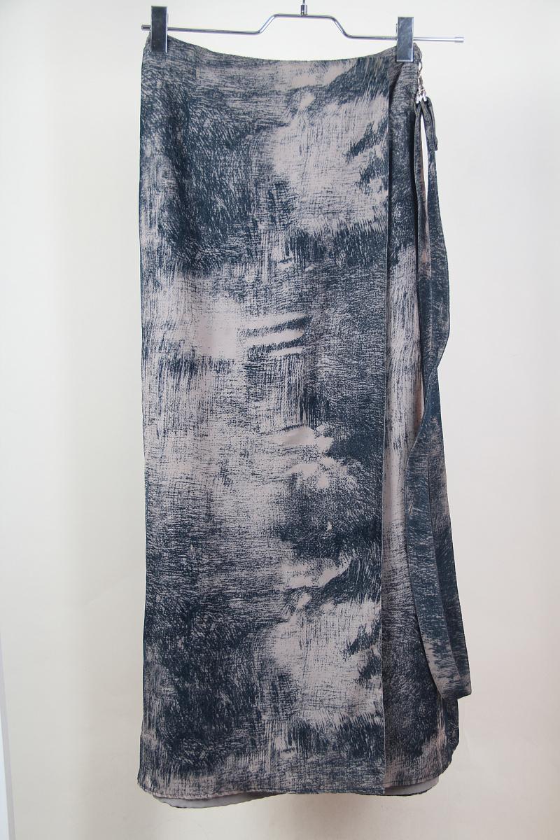 Mugler Vintage Skirt Abstract Print For Sale 2