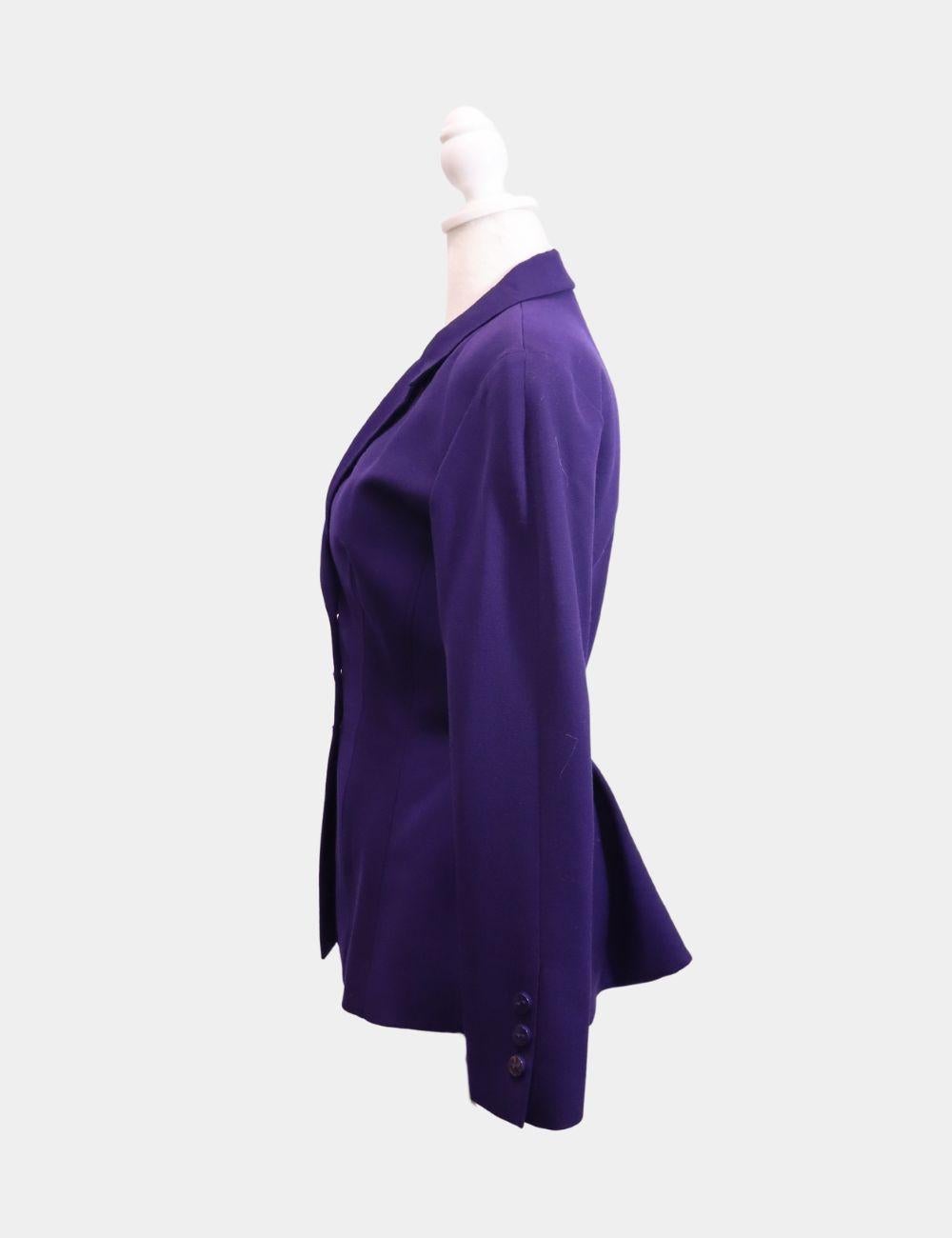 Mugler Vintage Twin Set in lana misura FR 36 In condizioni buone in vendita a Amman, JO