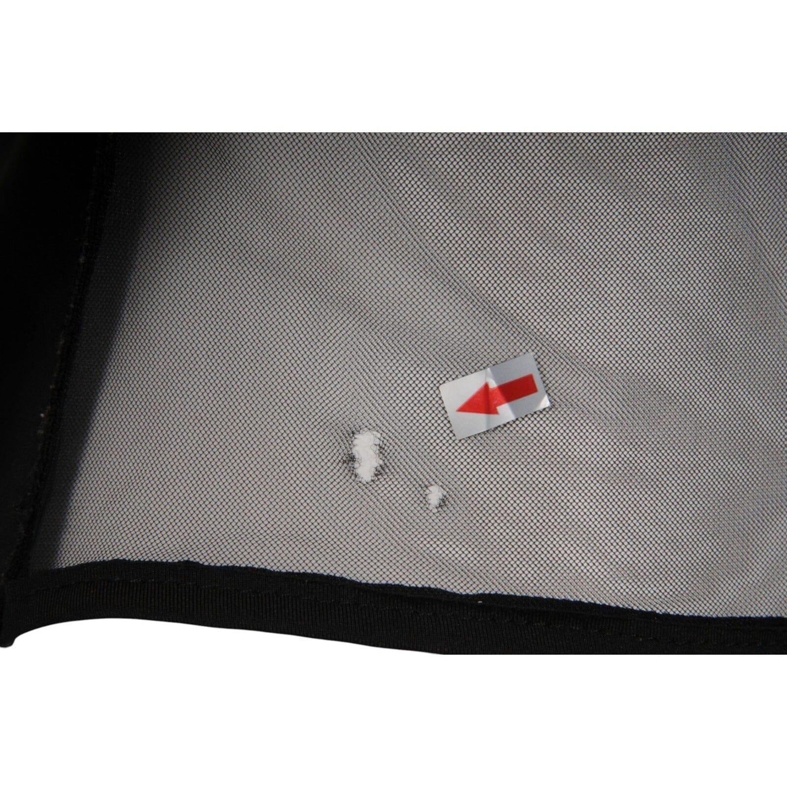 Mugler Womens Bonded Illusion Corset Size Medium Black Semi Sheer Corset Top en venta 1