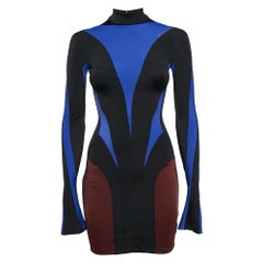 Mugler x H&M Minivestido de manga larga de punto con paneles multicolor XS