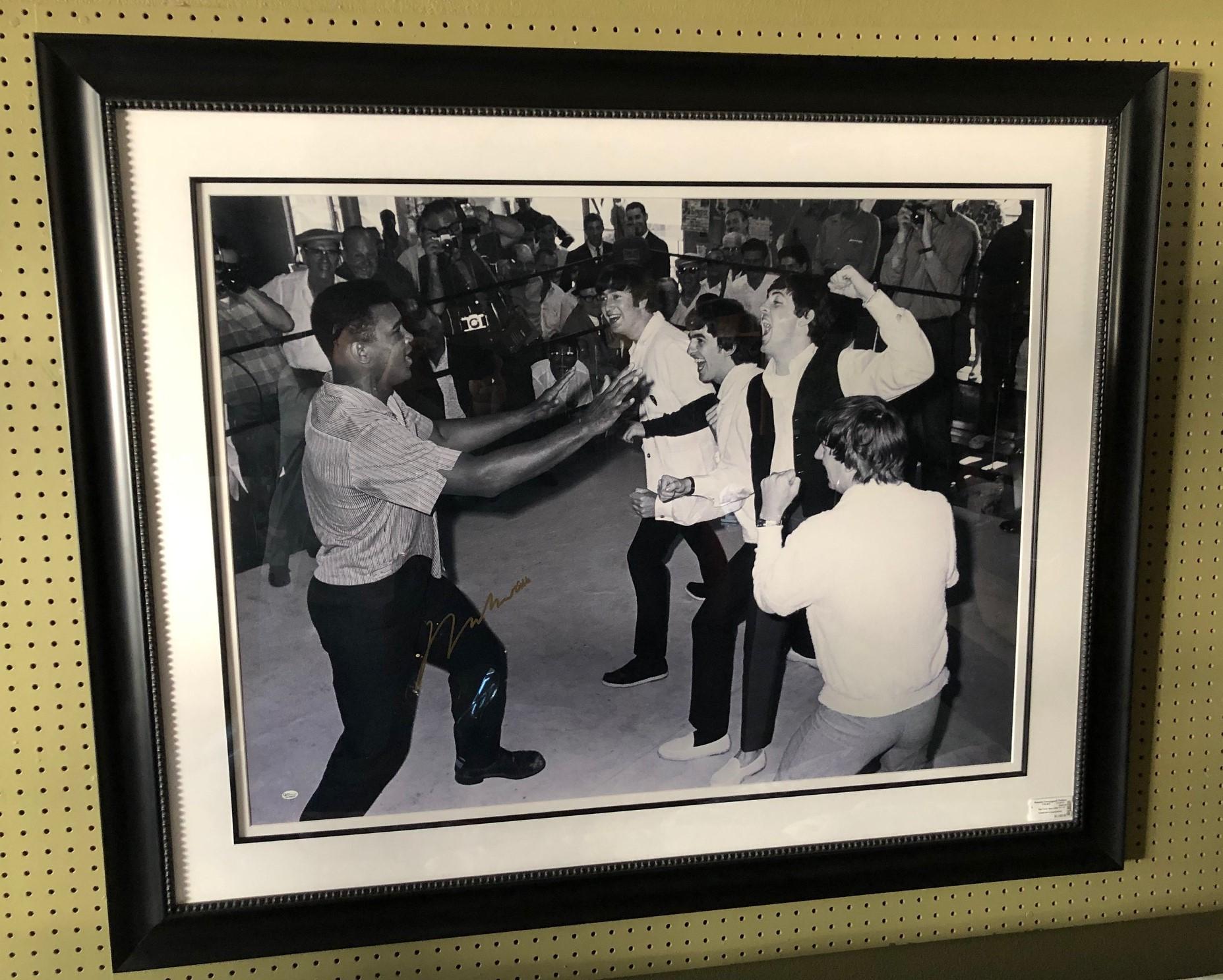 muhammad ali beatles signed photo